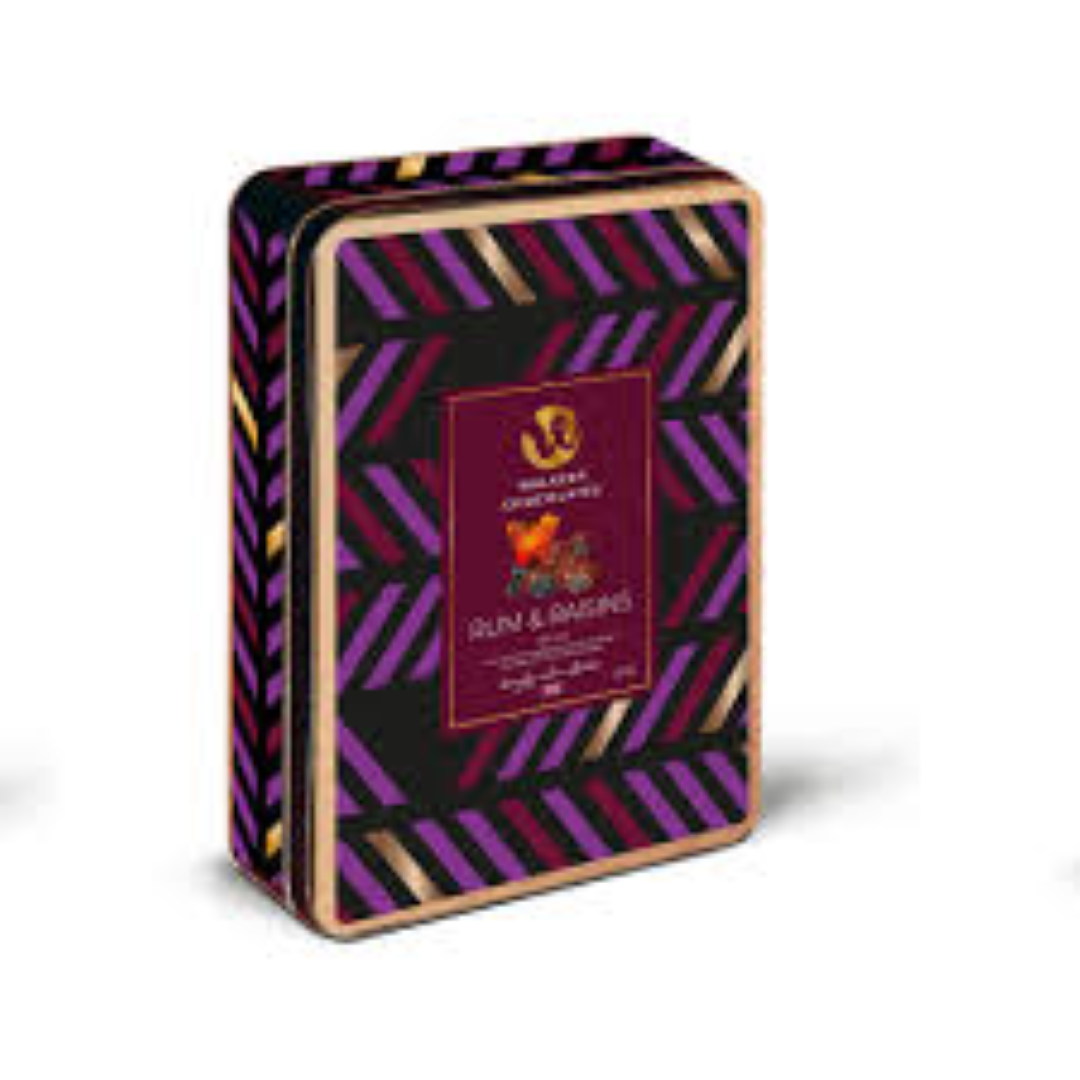WALKERS RUM & RAISINS MILK CHOCOLATE 250G